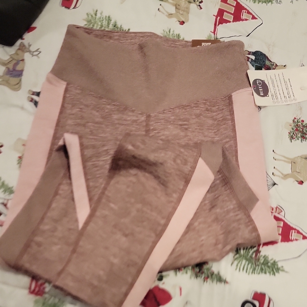 Pink High-Waisted Leggings